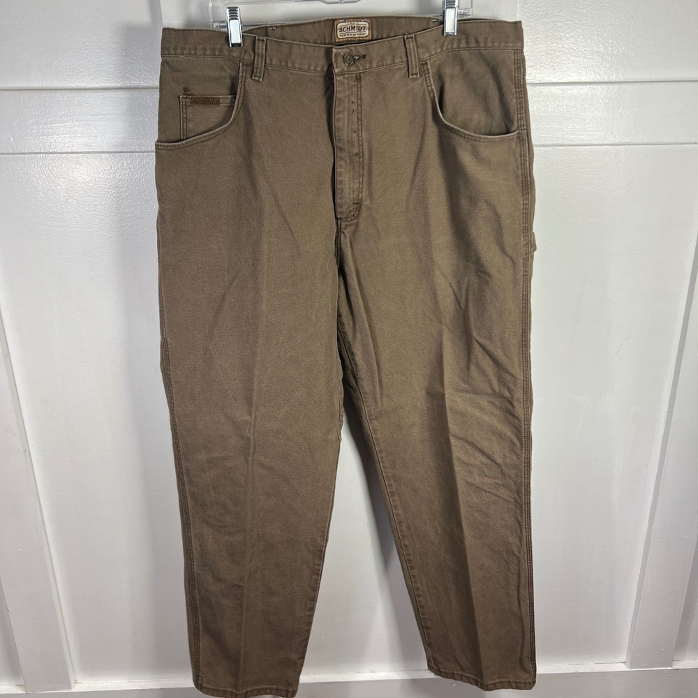 C.E. Schmidt Workwear Men's Brown Canvas Cargo Work Pants Size‎ 40x32